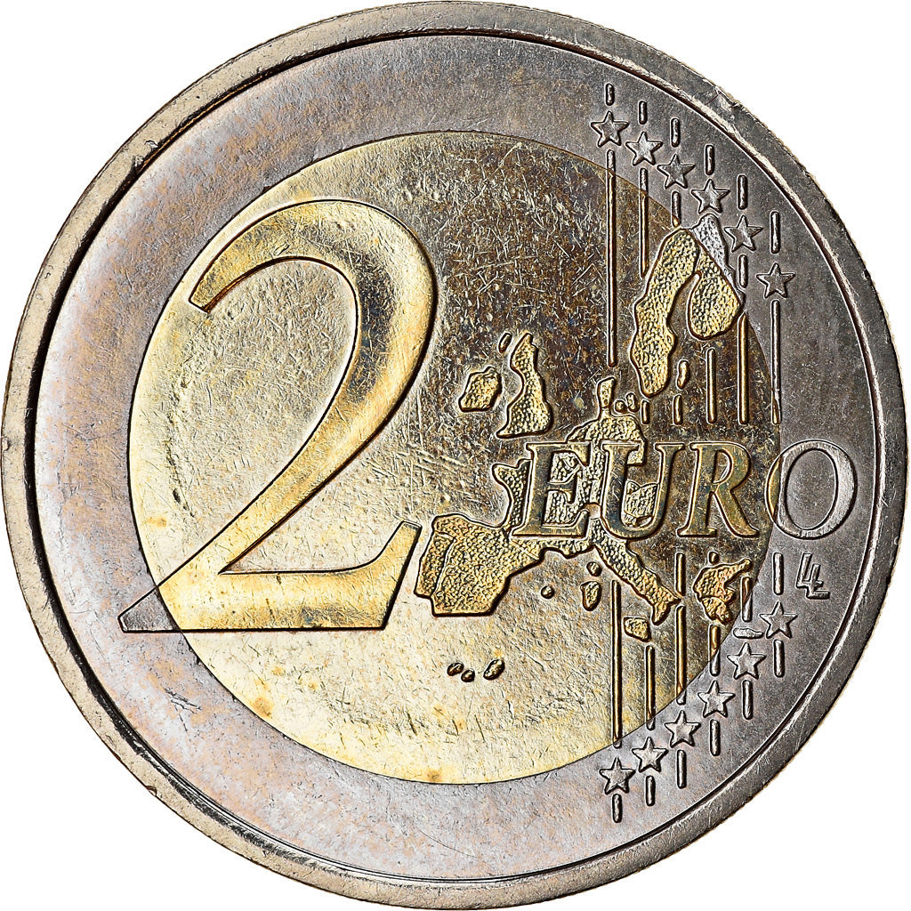 Mónaco, 2 Euro, 2001, SC, Bimetálico, KM:186