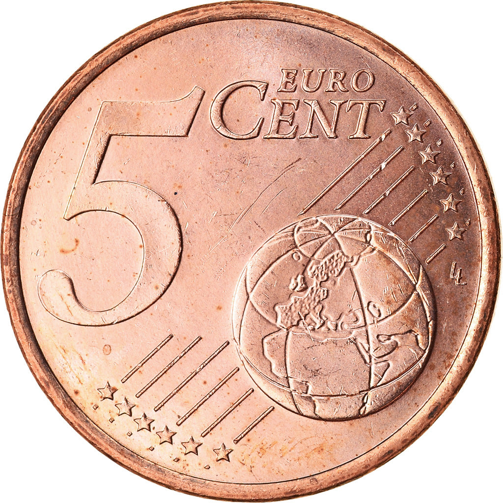 Monaco, 5 Euro Cent, 2001, SPL, Acciaio placcato rame, KM:169