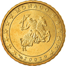 Monaco, 10 Euro Cent, 2002, SPL, Laiton, KM:170