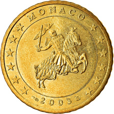 Monaco, 50 Euro Cent, Prince Rainier III, 2003, MS(63), Brass, KM:172