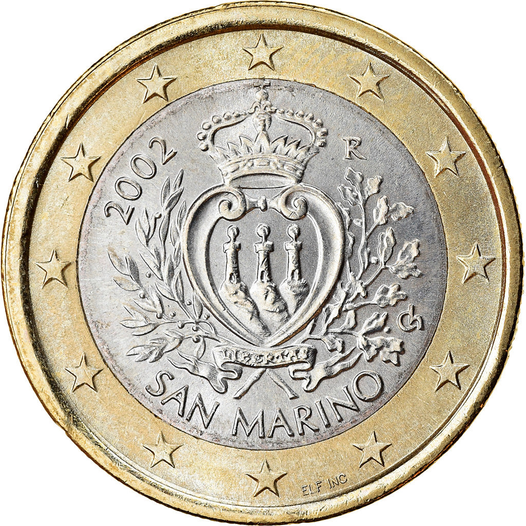 San Marino, Euro, 2002, MS(65-70), Bi-Metallic, KM:446