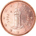 San Marino, Euro Cent, 2002, STGL, Copper Plated Steel, KM:440