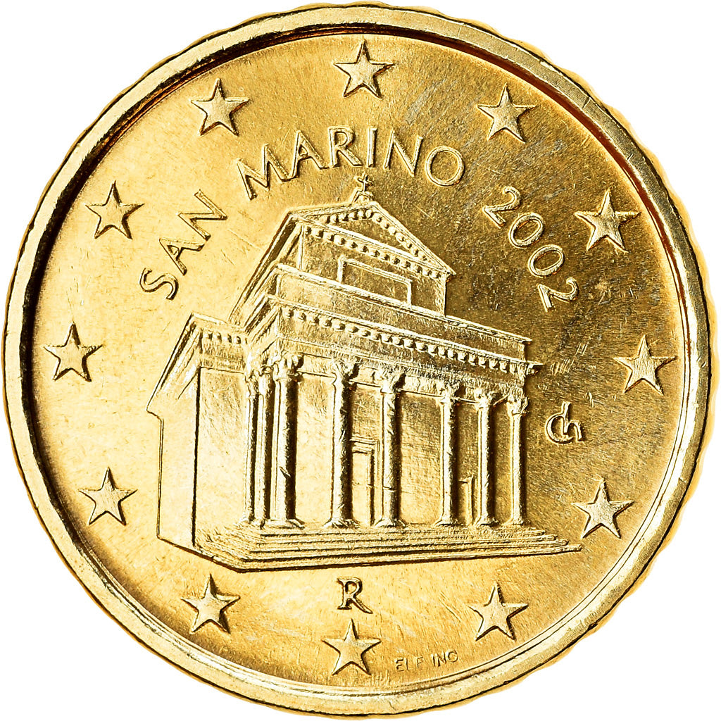 San Marino, 10 Euro Cent, 2002, FDC, Ottone, KM:443