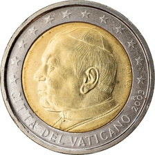 CIUDAD DEL VATICANO, 2 Euro, 2003, FDC, Bimetálico, KM:348