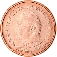 PAŃSTWO WATYKAŃSKIE, Euro Cent, 2003, Rome, MS(65-70), Miedź platerowana