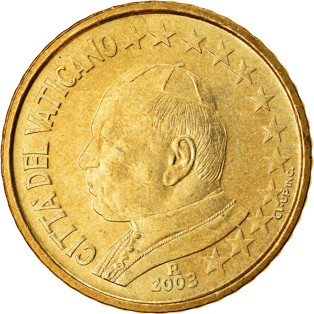 Vatikanstadt, 50 Euro Cent, 2003, STGL, Messing, KM:346