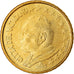 VATICAN CITY, 50 Euro Cent, 2003, MS(65-70), Brass, KM:346