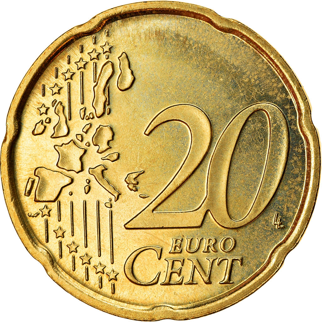 CITTÀ DEL VATICANO, 20 Euro Cent, 2003, FDC, Ottone, KM:345