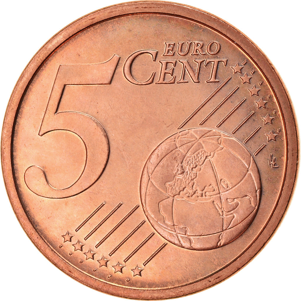 CITTÀ DEL VATICANO, 5 Euro Cent, 2003, FDC, Acciaio placcato rame, KM:343