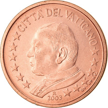 PAŃSTWO WATYKAŃSKIE, 2 Euro Cent, 2003, Rome, MS(65-70), Miedź platerowana