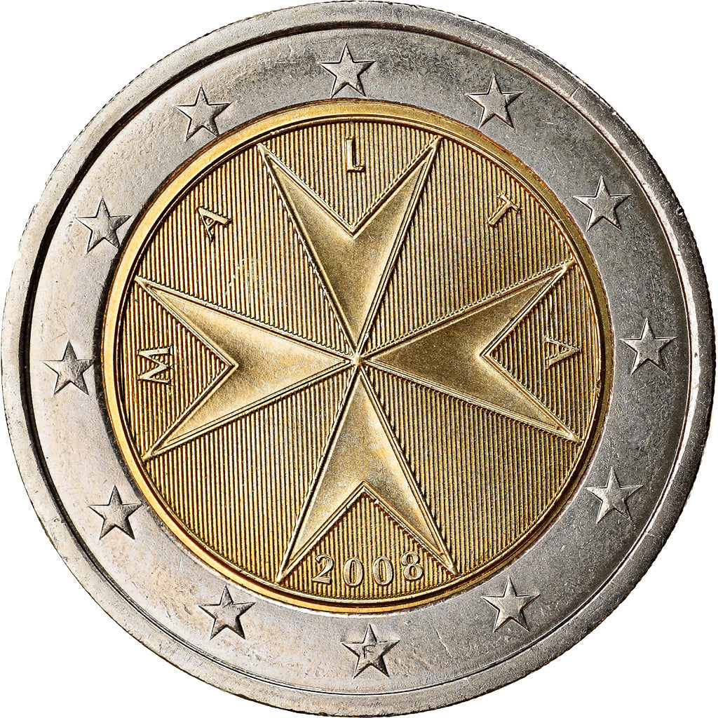 Malte, 2 Euro, 2008, FDC, Bi-Metallic, KM:132