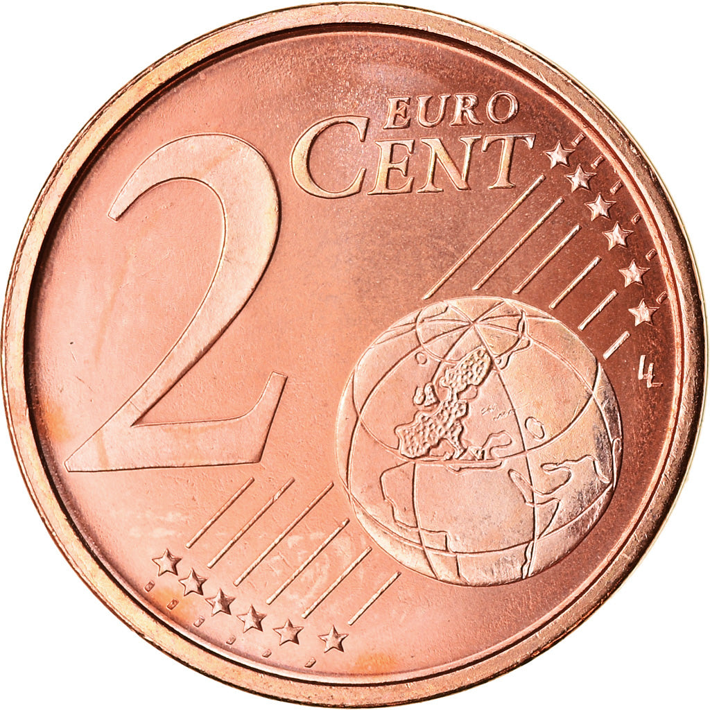 Spagna, 2 Euro Cent, 2002, FDC, Acciaio placcato rame, KM:1041