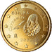 Spain, 50 Euro Cent, 2002, MS(65-70), Brass, KM:1045