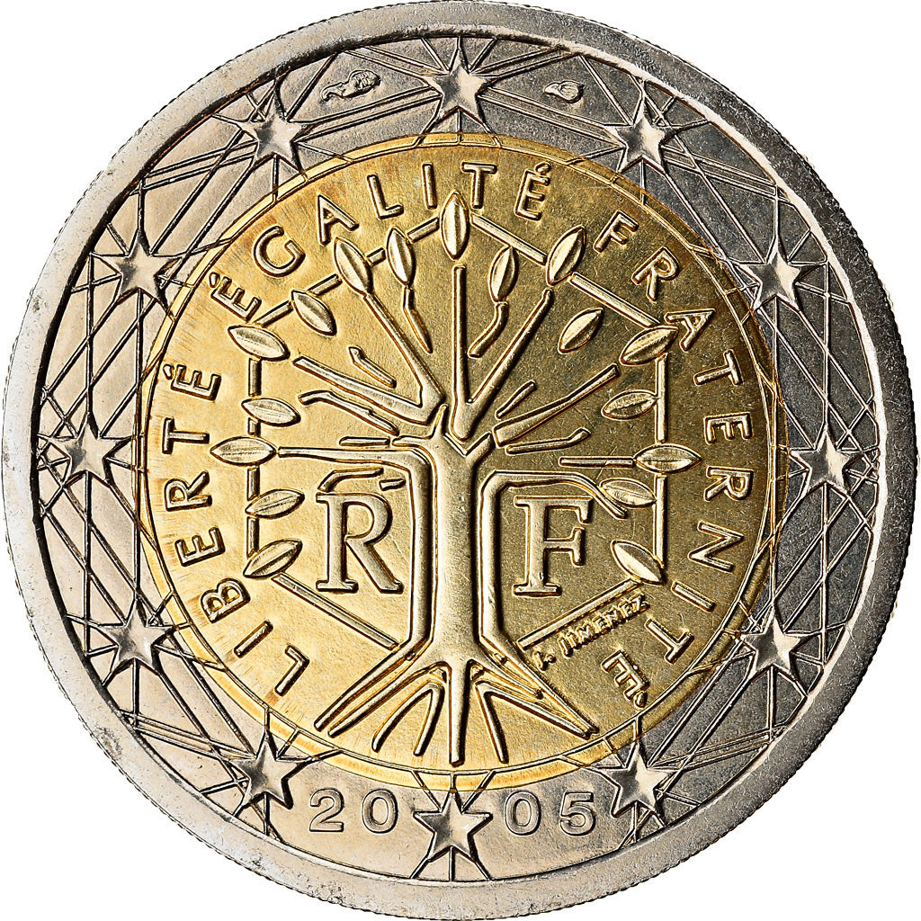France, 2 Euro, 2005, FDC, Bi-Metallic, KM:1289