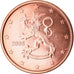 Finlandia, 5 Euro Cent, 2012, FDC, Acciaio placcato rame, KM:100