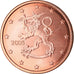 Finland, 5 Euro Cent, 2005, MS(65-70), Copper Plated Steel, KM:100