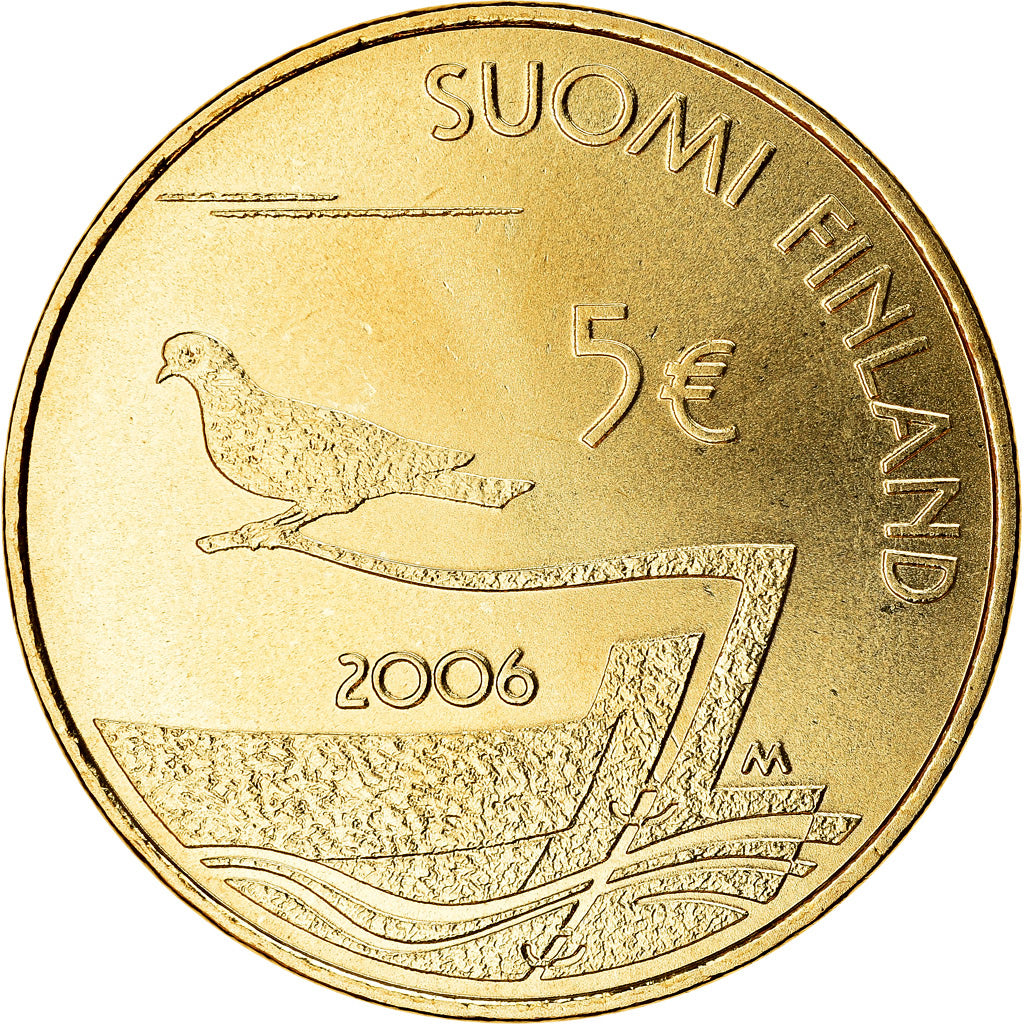 Finnland, 5 Euro, 2006, Vantaa, STGL, Messing, KM:123