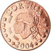 France, Euro Cent, Corse, 2004, unofficial private coin, MS(63), Copper Plated