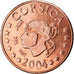 France, 5 Euro Cent, Corse, 2004, unofficial private coin, MS(63), Copper Plated