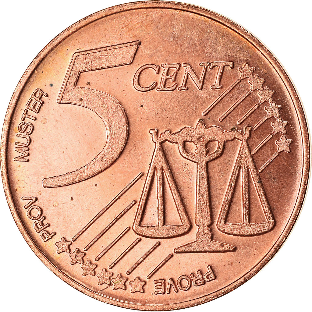 France, 5 Euro Cent, Corse, 2004, unofficial private coin, SPL, Copper Plated