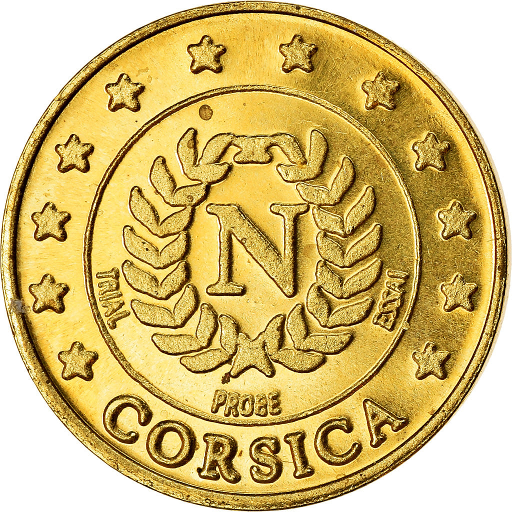 Frankreich, 10 Euro Cent, Corse, 2004, unofficial private coin, UNZ, Messing