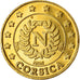 Frankreich, 10 Euro Cent, Corse, 2004, unofficial private coin, UNZ, Messing