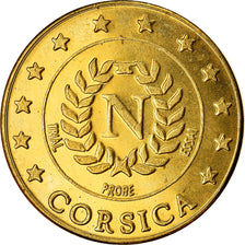 France, 20 Euro Cent, Corse, 2004, unofficial private coin, MS(63), Brass