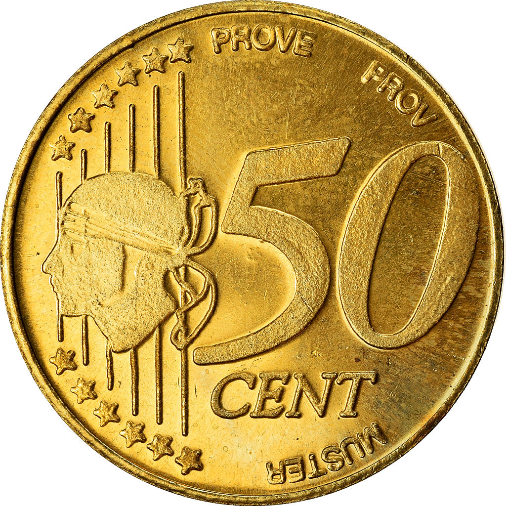 France, 50 Euro Cent, Corse, 2004, unofficial private coin, SPL, Laiton