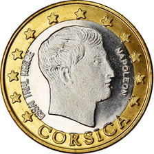 França, Euro, Corse, 2004, unofficial private coin, MS(63), Bimetálico