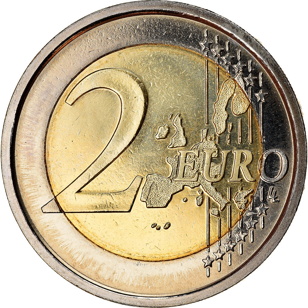 Vaticano, 2 Euro, 80ème anniversaire de Benoit XVI, 2007, FDC, Bi-metallico