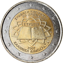 Grecia, 2 Euro, Traité de Rome 50 ans, 2007, SPL+, Bi-metallico, KM:216