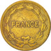 FRANCE, France Libre, 2 Francs, 1944, Philadelphia, KM #905, VF(30-35), Brass,..