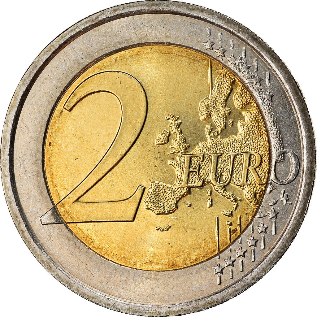 Italia, 2 Euro, Traité de Rome 50 ans, 2007, SPL-, Bi-metallico, KM:311