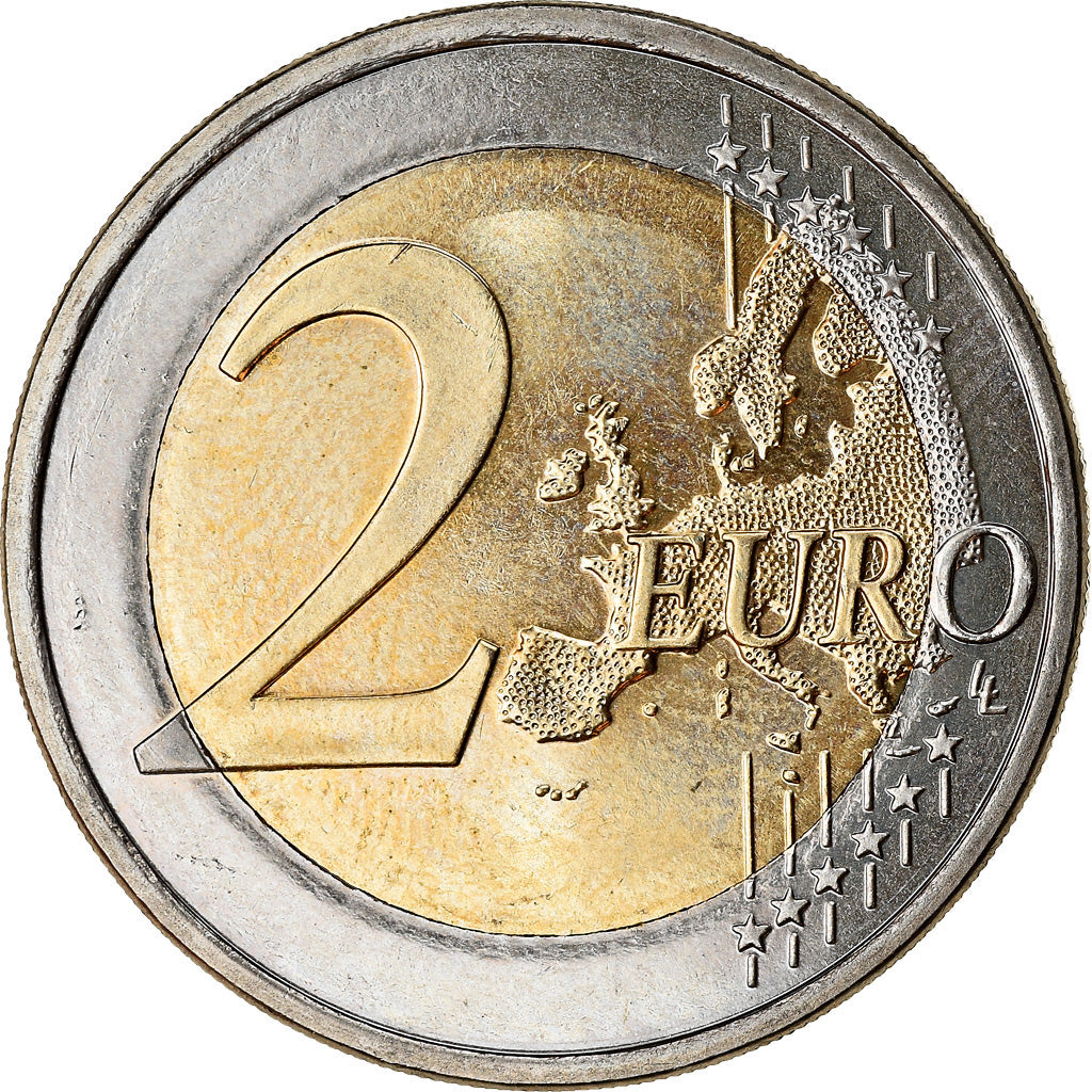 Finlândia, 2 Euro, Traité de Rome 50 ans, 2007, AU(55-58), Bimetálico, KM:138