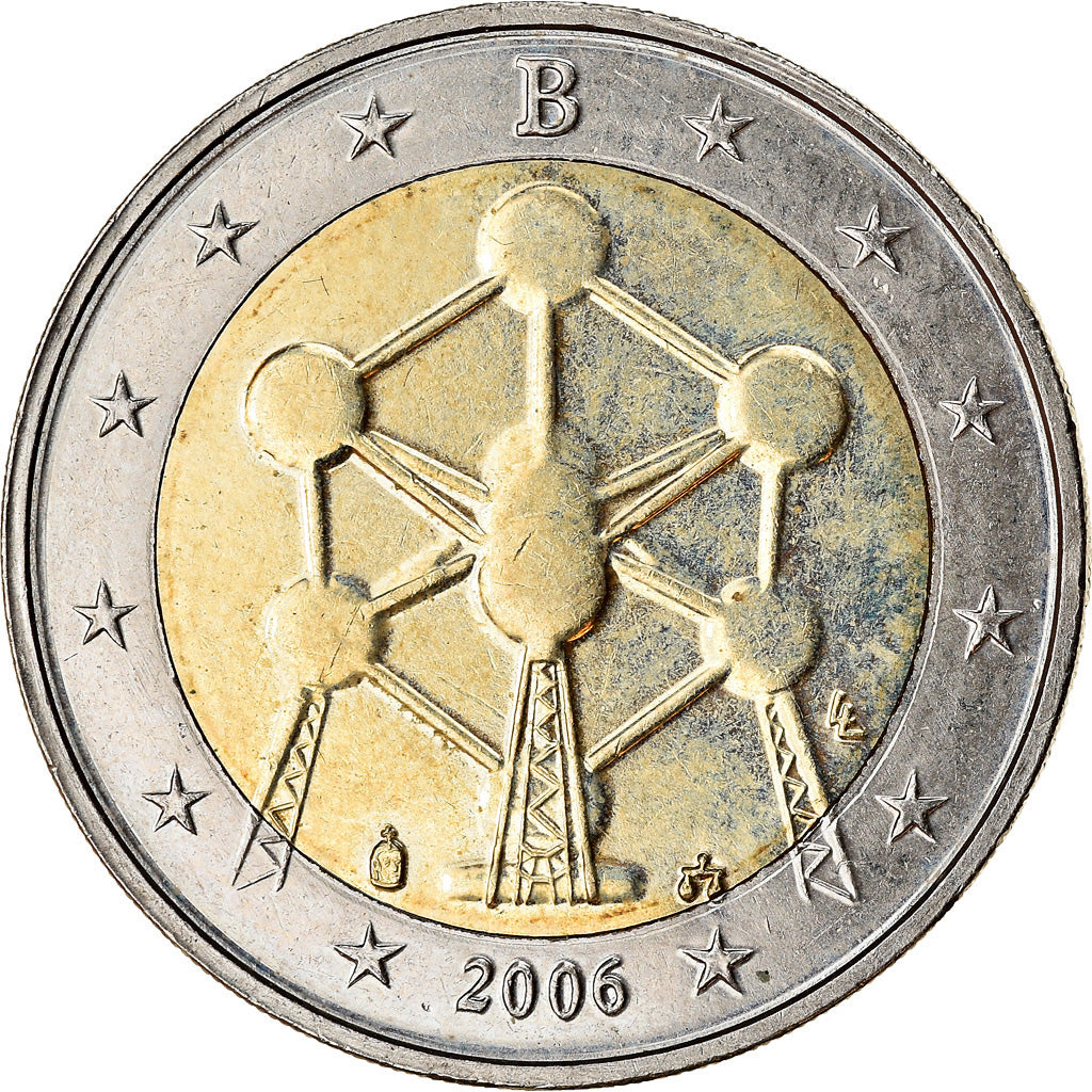 Belgio, 2 Euro, Atomium, 2006, SPL-, Bi-metallico, KM:241