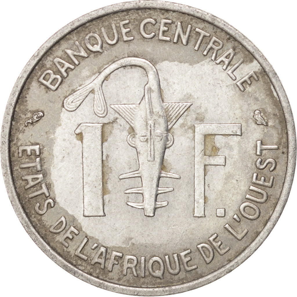 WEST AFRICAN STATES, Franc, 1971, KM #3.1, EF(40-45), Aluminum, 23, 1.30