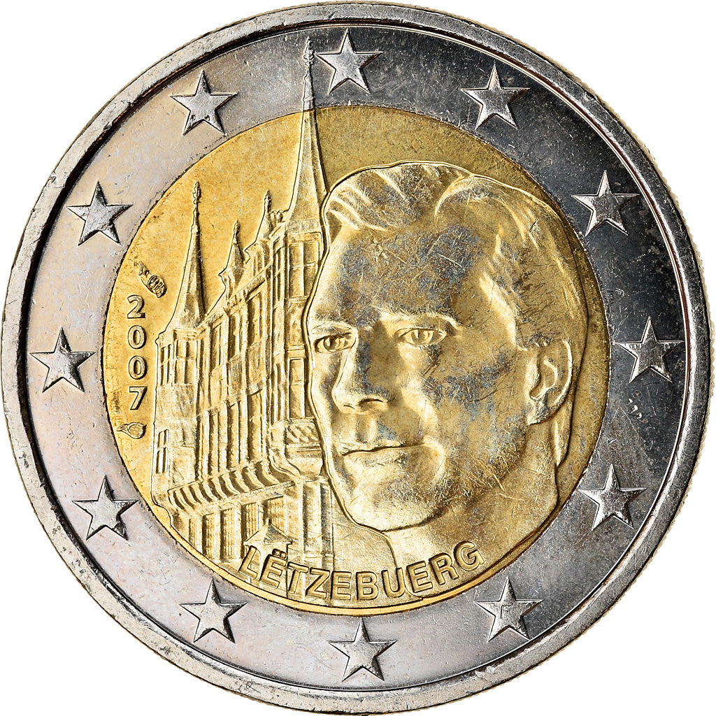 Lussemburgo, 2 Euro, 2007, SPL-, Bi-metallico, KM:95