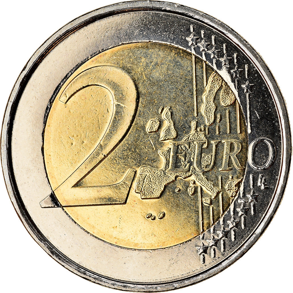 Belgio, 2 Euro, Schengen Agreement, 2005, SPL, Bi-metallico, KM:240