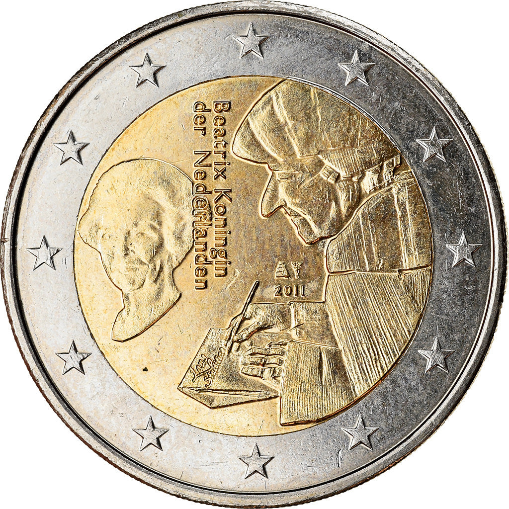 Paesi Bassi, 2 Euro, 2011, SPL-, Bi-metallico, KM:298