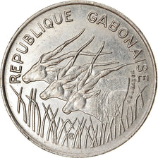 Moneta, Gabon, 100 Francs, 1975, Paris, AU(55-58), Nikiel, KM:13