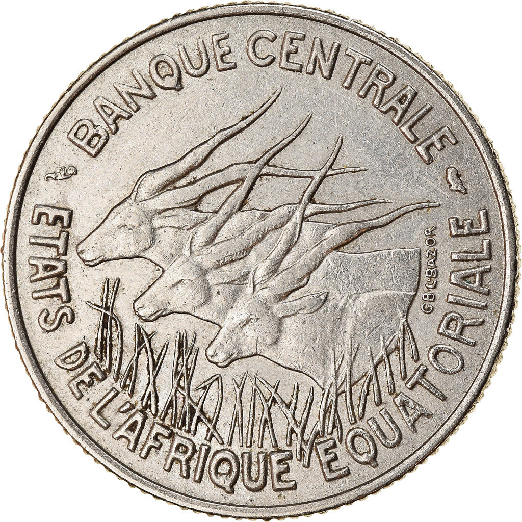 Monnaie, États de l'Afrique équatoriale, 100 Francs, 1966, Paris, TTB, Nickel