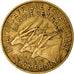 Moneda, Estados africanos ecuatoriales, 10 Francs, 1972, Paris, MBC, Aluminio -