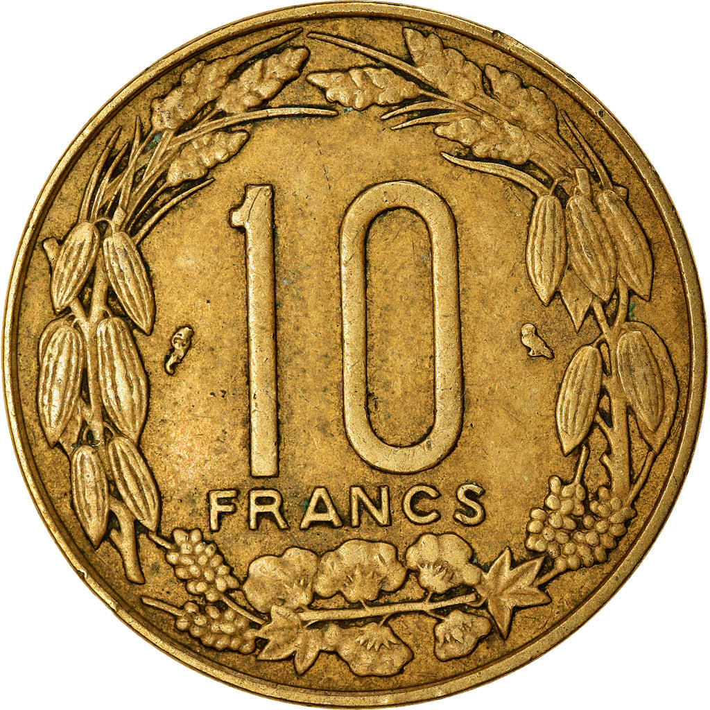 Münze, Äquatorial Afrikanische Staaten, 10 Francs, 1972, Paris, SS