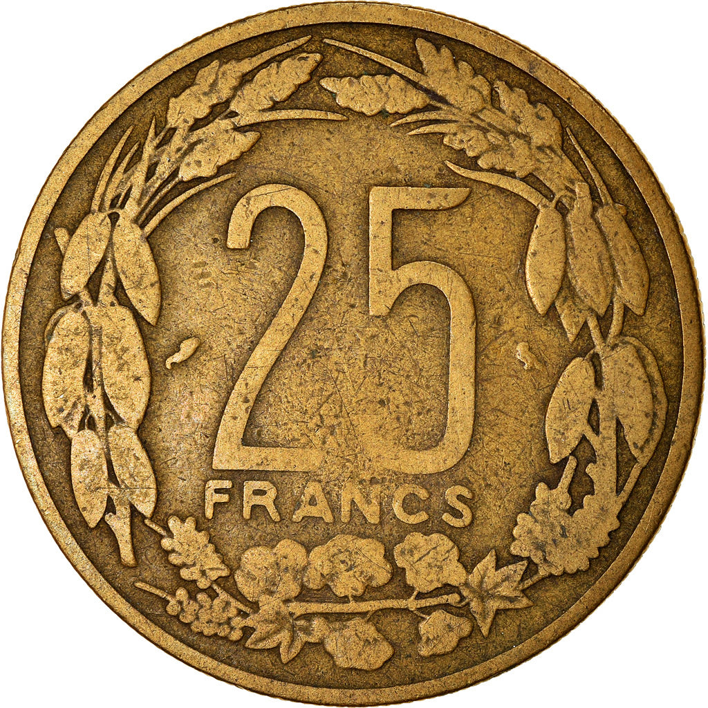 Moneta, Stati dell’Africa equatoriale, 25 Francs, 1962, Paris, MB+