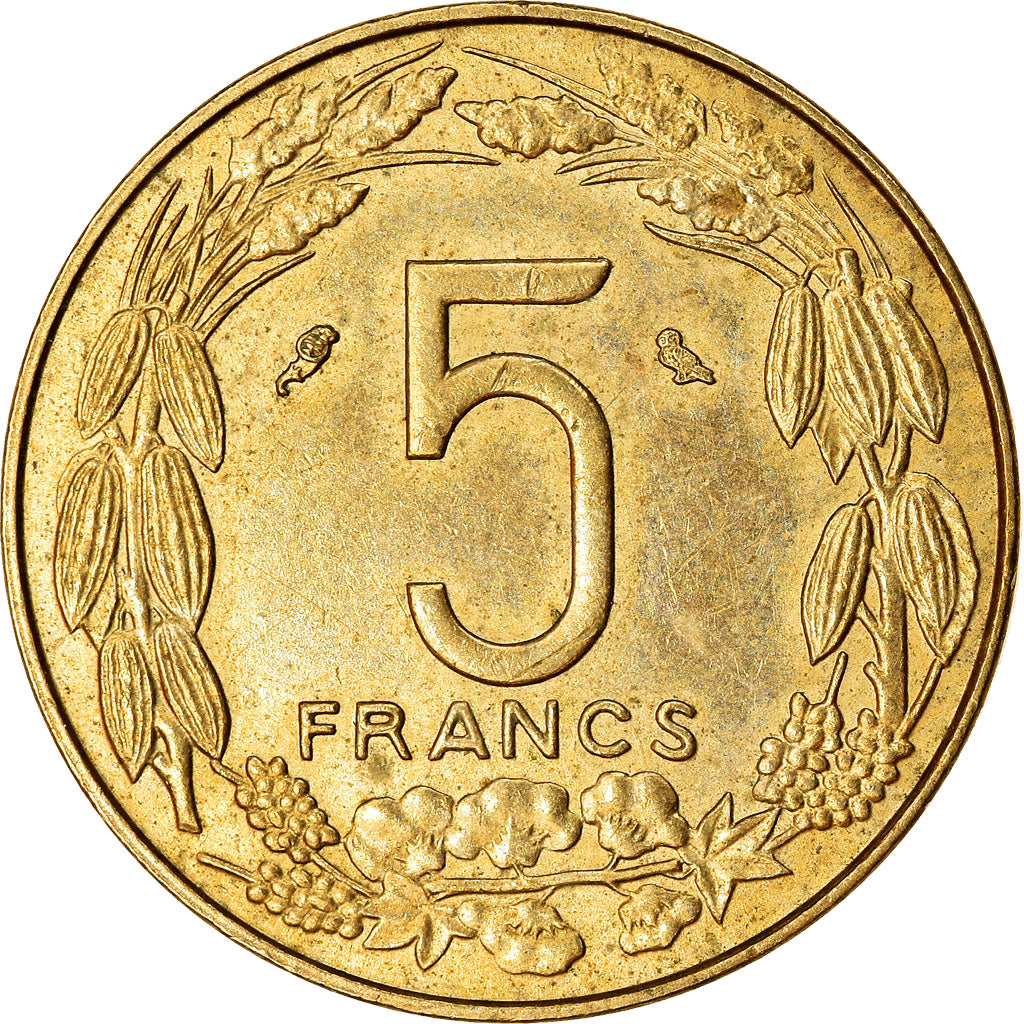 Münze, Äquatorial Afrikanische Staaten, 5 Francs, 1965, Paris, VZ