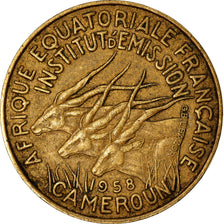 Monnaie, Cameroun, 5 Francs, 1958, TTB, Aluminum-Bronze, KM:10
