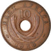 Monnaie, EAST AFRICA, George VI, 10 Cents, 1950, TTB, Bronze, KM:34
