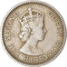 Moneda, Estados del Caribe Oriental , Elizabeth II, 25 Cents, 1955, BC+, Cobre -
