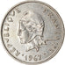Moneta, Nuove Ebridi, 10 Francs, 1967, Paris, BB, Nichel, KM:2.1