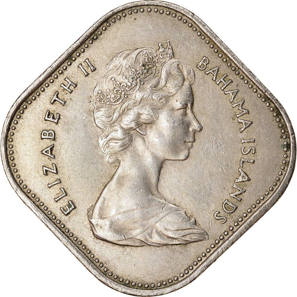 Monnaie, Bahamas, Elizabeth II, 15 Cents, 1966, TTB, Copper-nickel, KM:5